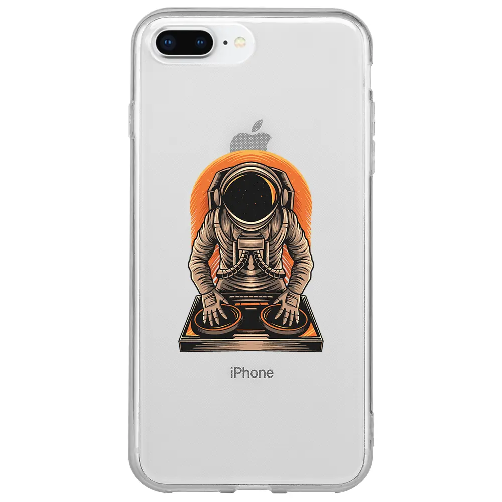Apple iPhone 7 Plus Şeffaf Telefon Kılıfı - Dj Astronot