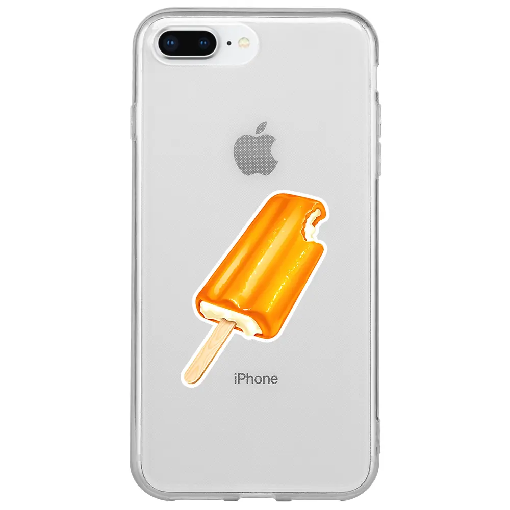 Apple iPhone 7 Plus Şeffaf Telefon Kılıfı - Dondurma