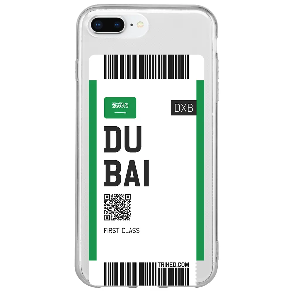 Apple iPhone 7 Plus Şeffaf Telefon Kılıfı - Dubai Bileti