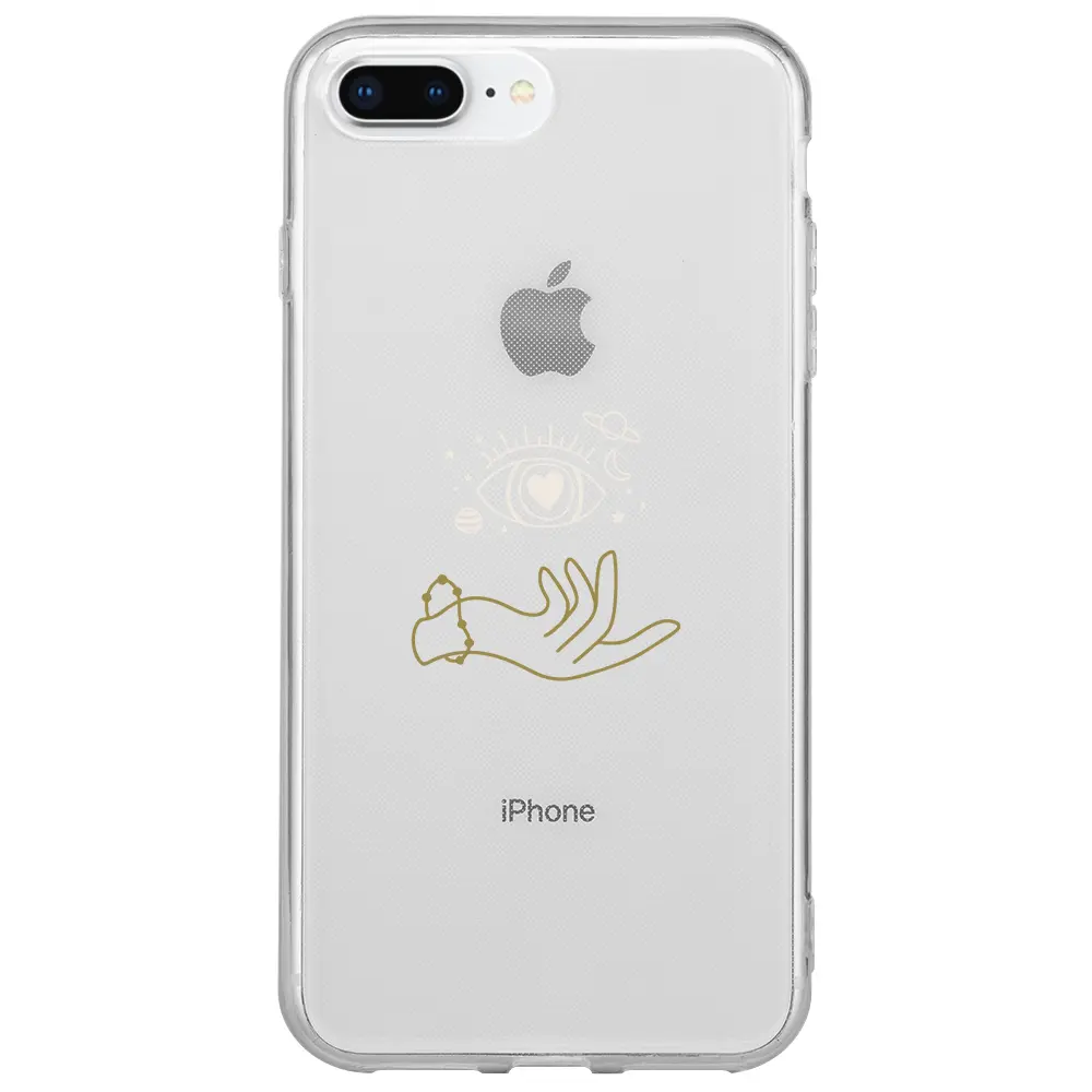 Apple iPhone 7 Plus Şeffaf Telefon Kılıfı - Hand Soul