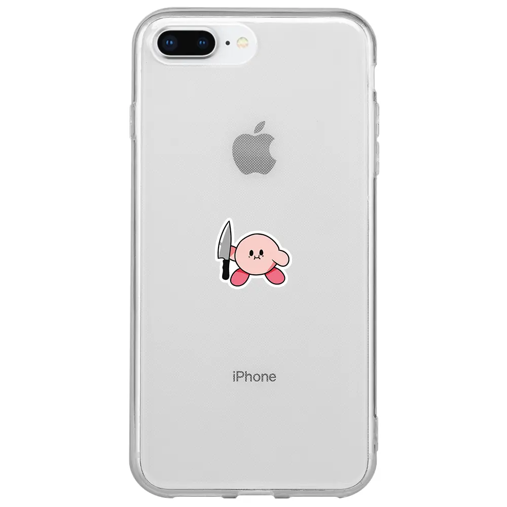 Apple iPhone 7 Plus Şeffaf Telefon Kılıfı - Kirby