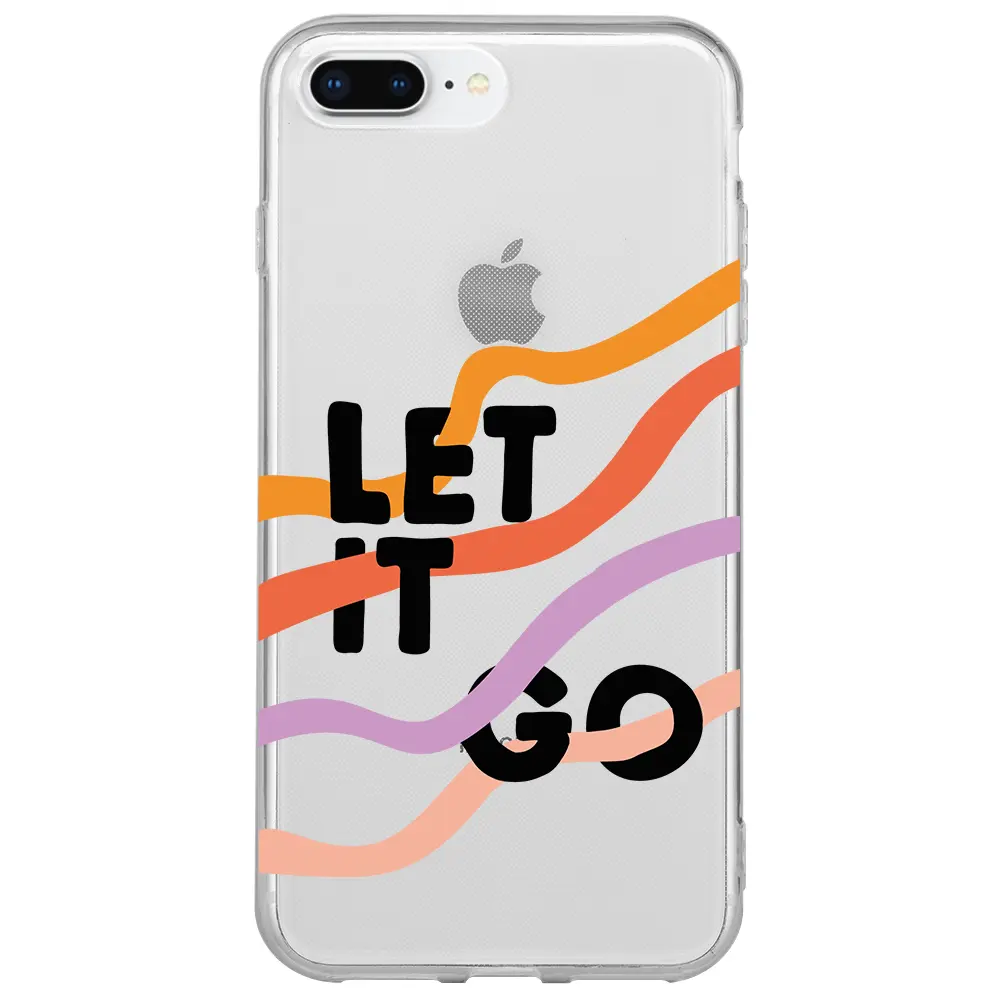 Apple iPhone 7 Plus Şeffaf Telefon Kılıfı - Let it Go