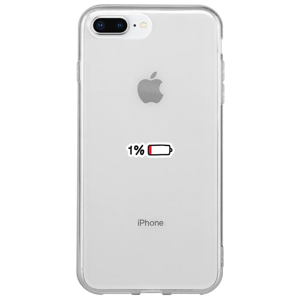 Apple iPhone 7 Plus Şeffaf Telefon Kılıfı - Low Charge