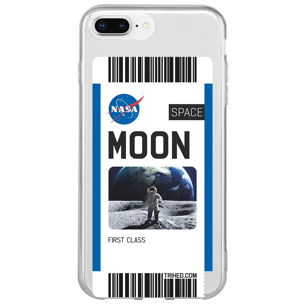 Apple iPhone 7 Plus Şeffaf Telefon Kılıfı - Moon Bileti