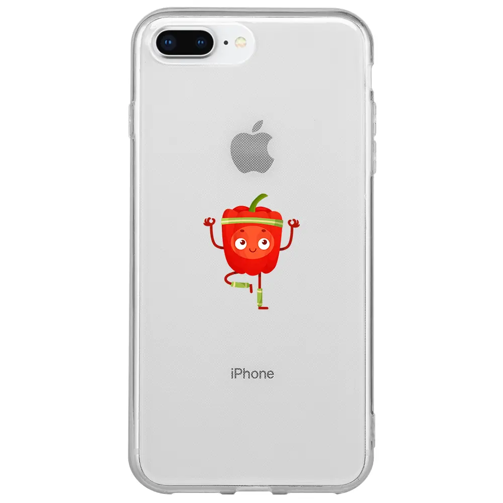 Apple iPhone 7 Plus Şeffaf Telefon Kılıfı - Mr. Pepper