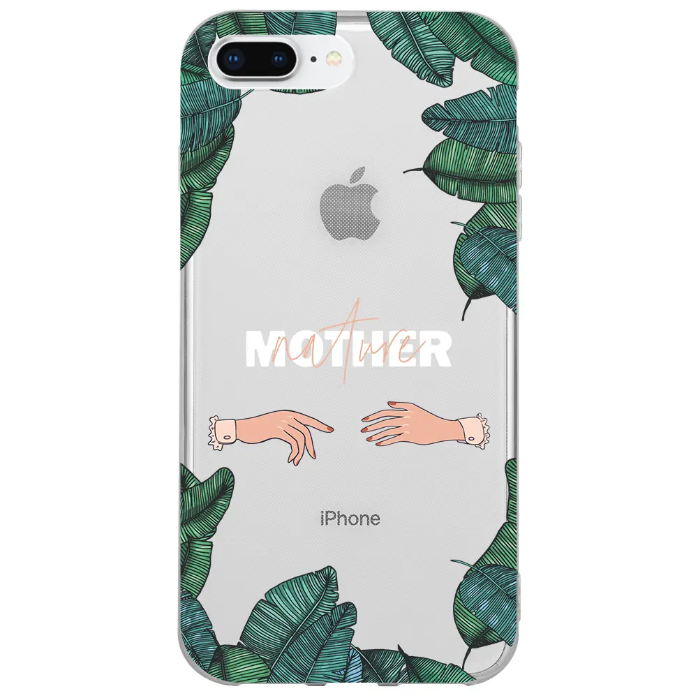 Apple iPhone 7 Plus Şeffaf Telefon Kılıfı - Nature Mother
