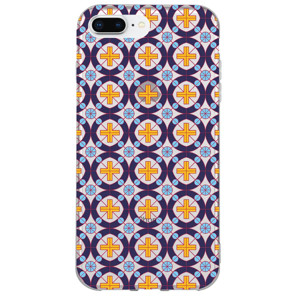 Apple iPhone 7 Plus Şeffaf Telefon Kılıfı - Ottomans Tiles