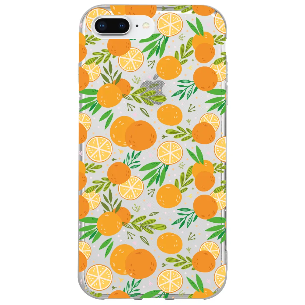 Apple iPhone 7 Plus Şeffaf Telefon Kılıfı - Portakal Bahçesi 2