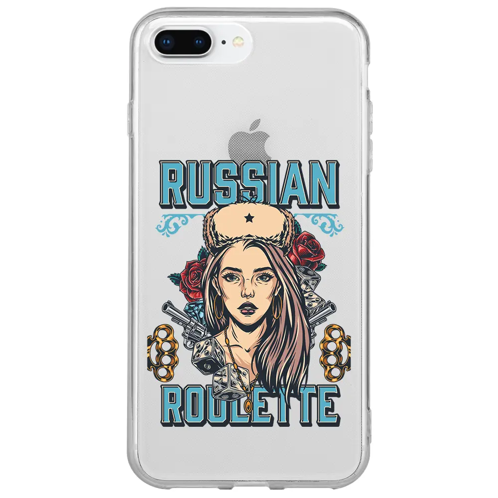 Apple iPhone 7 Plus Şeffaf Telefon Kılıfı - Russian Girl
