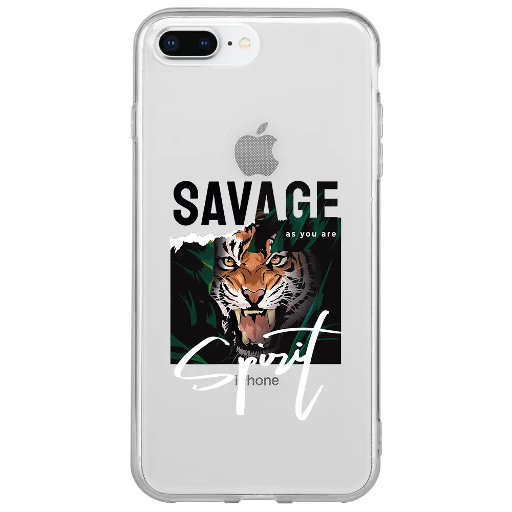 Apple iPhone 7 Plus Şeffaf Telefon Kılıfı - Savage 2