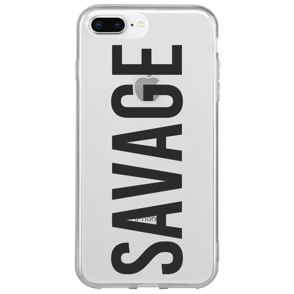 Apple iPhone 7 Plus Şeffaf Telefon Kılıfı - Savage