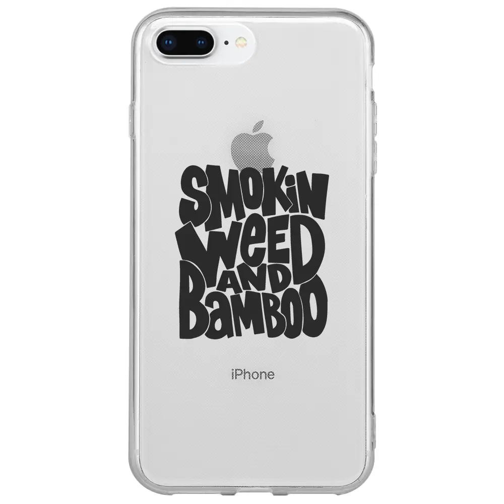 Apple iPhone 7 Plus Şeffaf Telefon Kılıfı - Smokin Weed