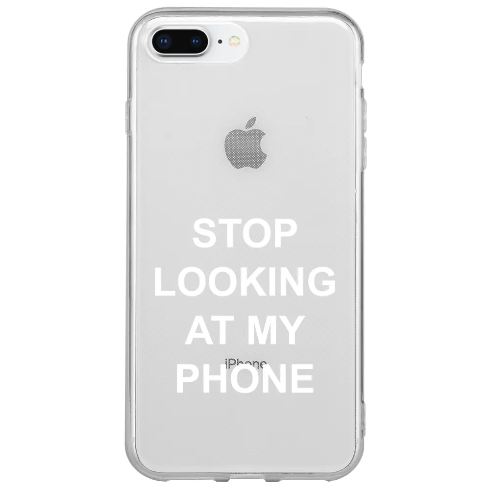 Apple iPhone 7 Plus Şeffaf Telefon Kılıfı - Stop Looking