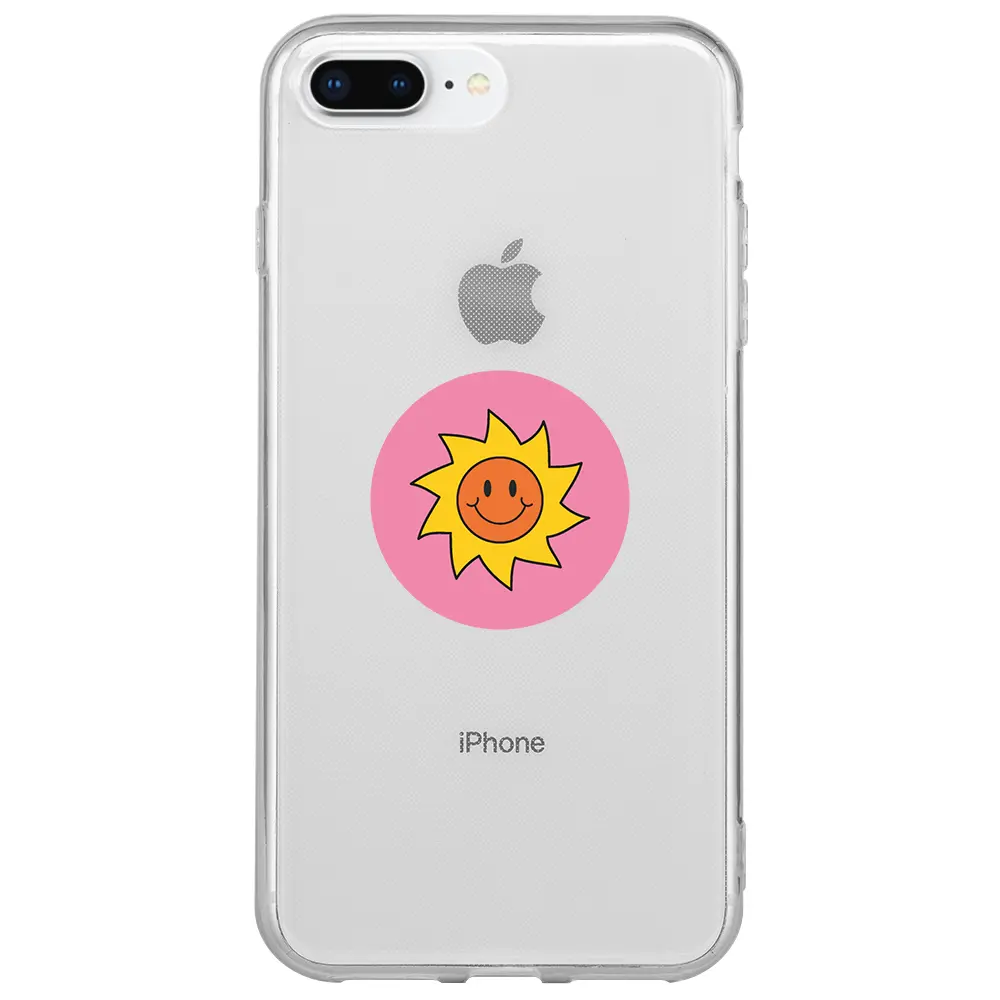 Apple iPhone 7 Plus Şeffaf Telefon Kılıfı - Sun