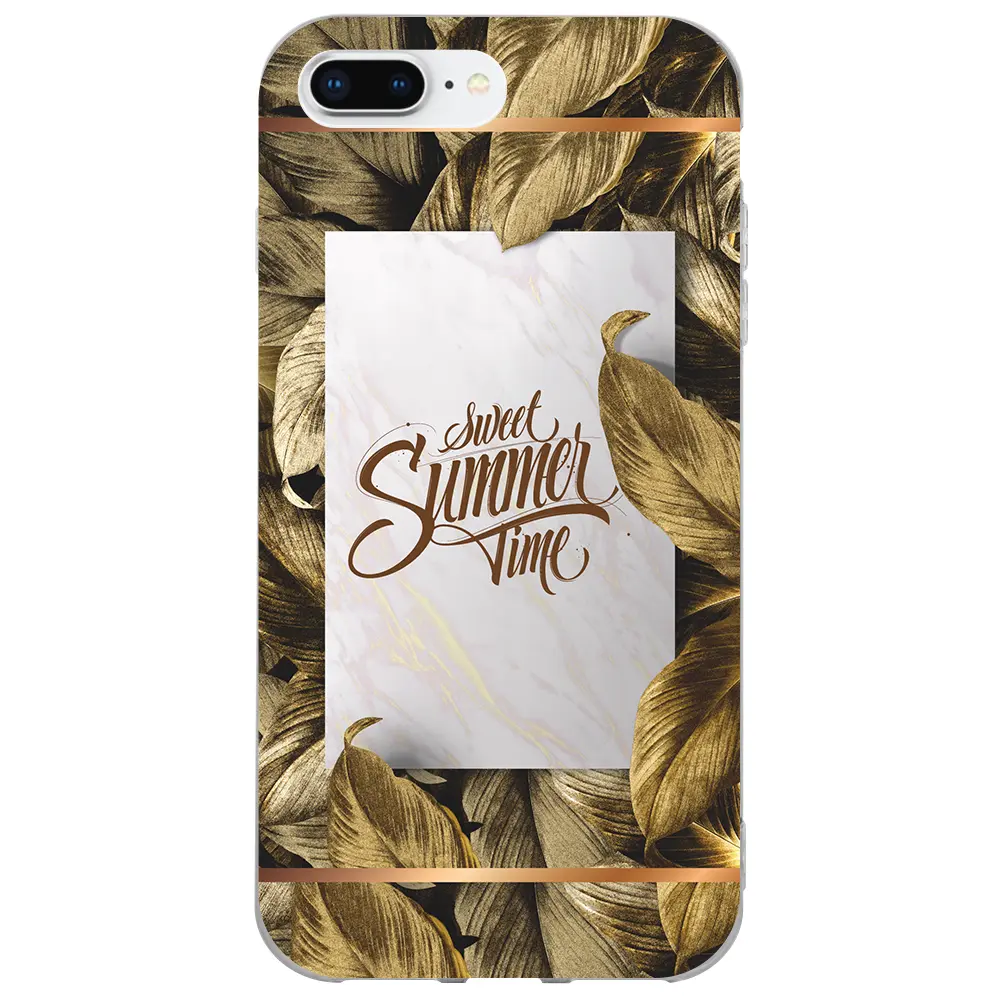 Apple iPhone 7 Plus Şeffaf Telefon Kılıfı - Sweet Summer