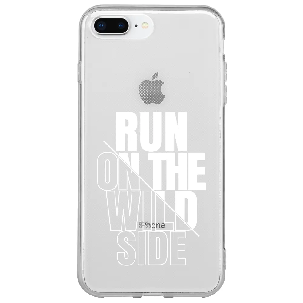 Apple iPhone 7 Plus Şeffaf Telefon Kılıfı - Wild Side