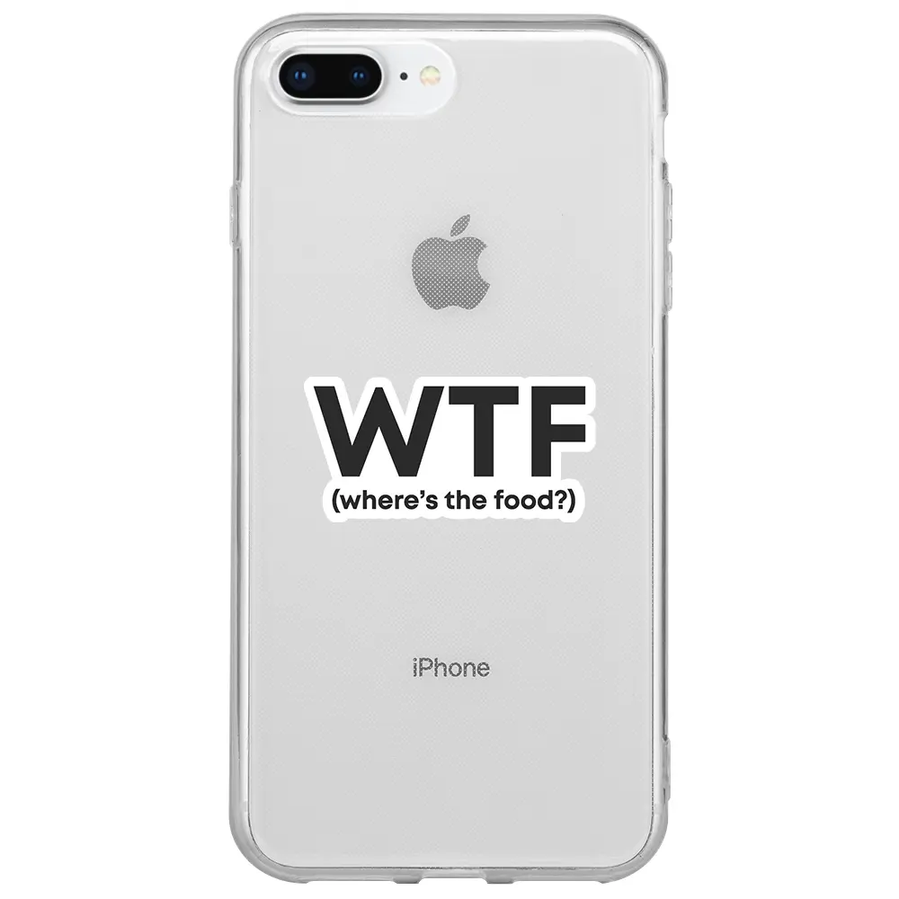 Apple iPhone 7 Plus Şeffaf Telefon Kılıfı - WTF