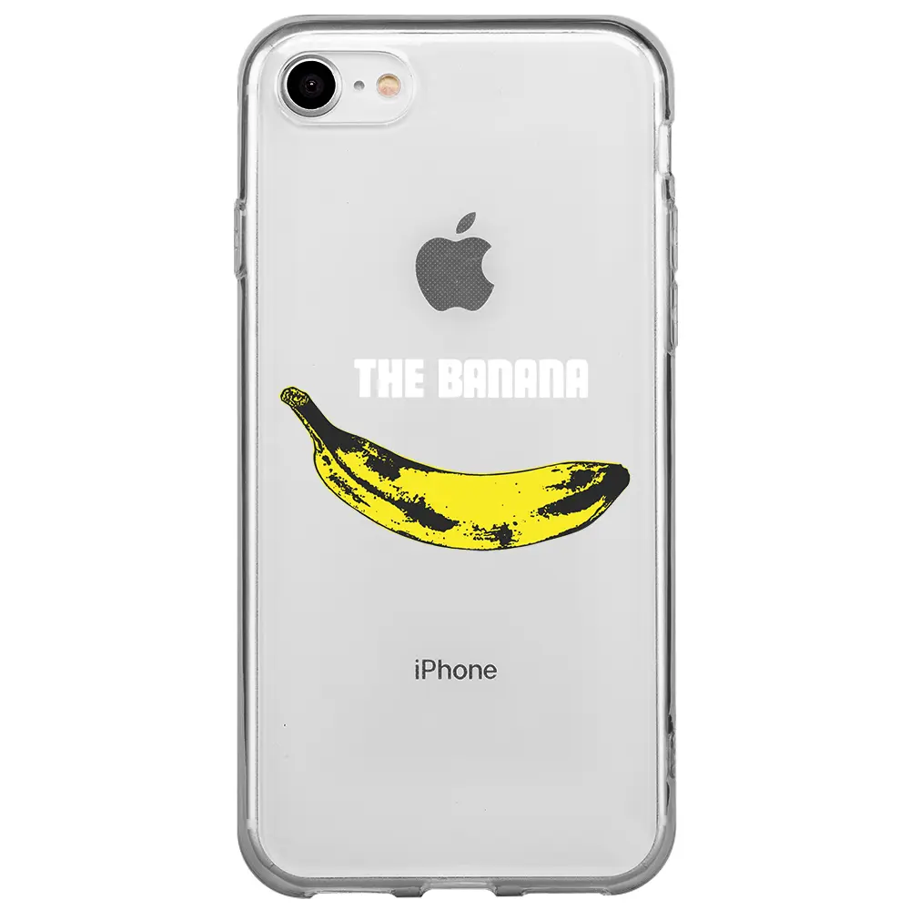 Apple iPhone 7 Şeffaf Telefon Kılıfı - Andy Warhol Banana