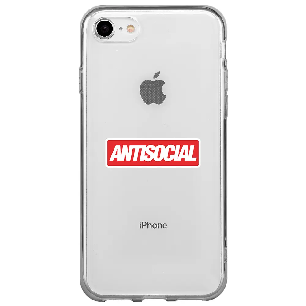Apple iPhone 7 Şeffaf Telefon Kılıfı - Anti Sosyal
