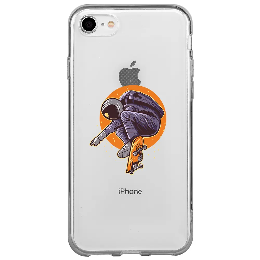 Apple iPhone 7 Şeffaf Telefon Kılıfı - Astronot 2