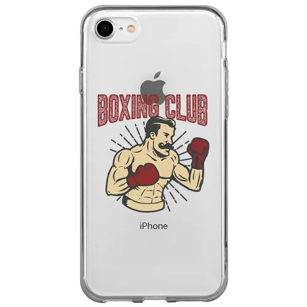 Apple iPhone 7 Şeffaf Telefon Kılıfı - Boxing Club