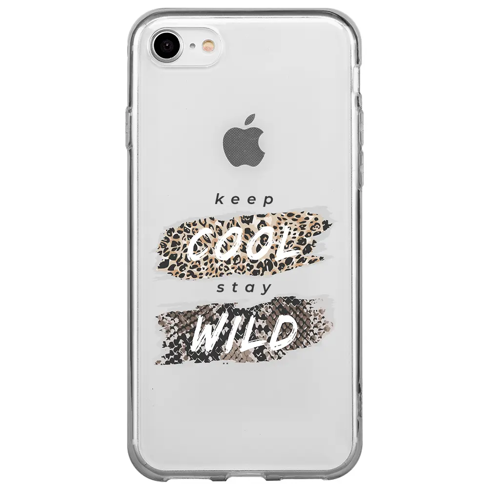 Apple iPhone 7 Şeffaf Telefon Kılıfı - Cool Wild