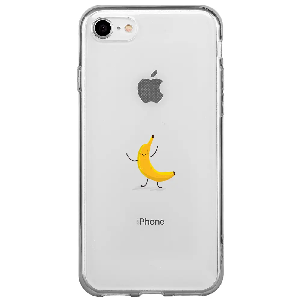 Apple iPhone 7 Şeffaf Telefon Kılıfı - Cute Muz