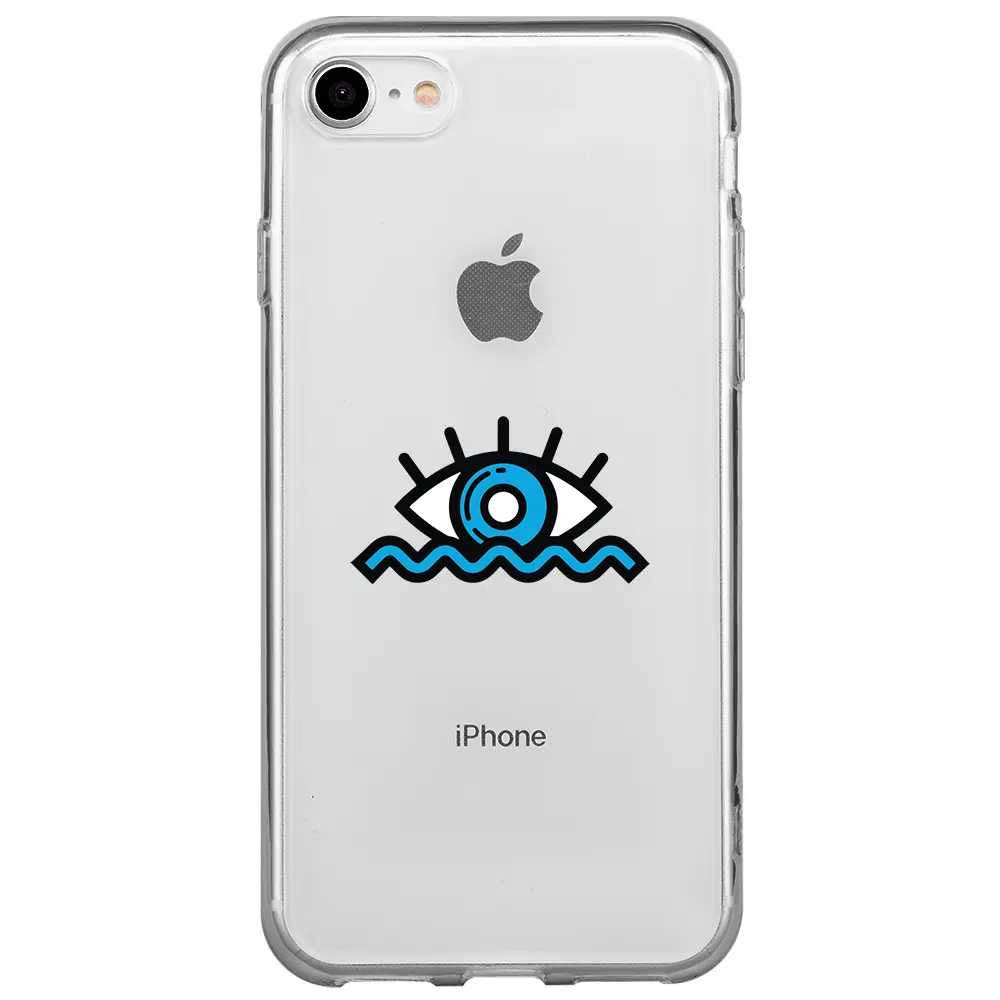Apple iPhone 7 Şeffaf Telefon Kılıfı - Denizci Gözü