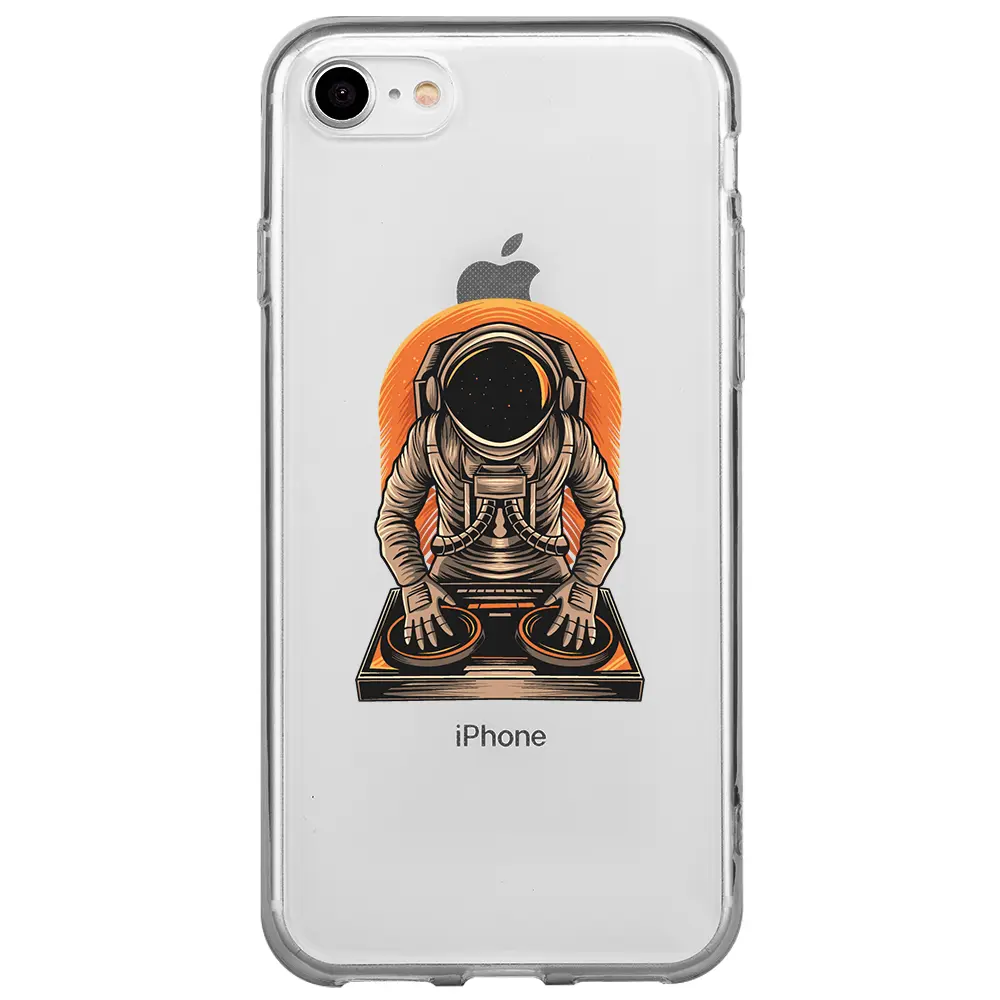 Apple iPhone 7 Şeffaf Telefon Kılıfı - Dj Astronot