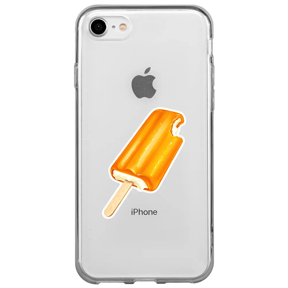 Apple iPhone 7 Şeffaf Telefon Kılıfı - Dondurma