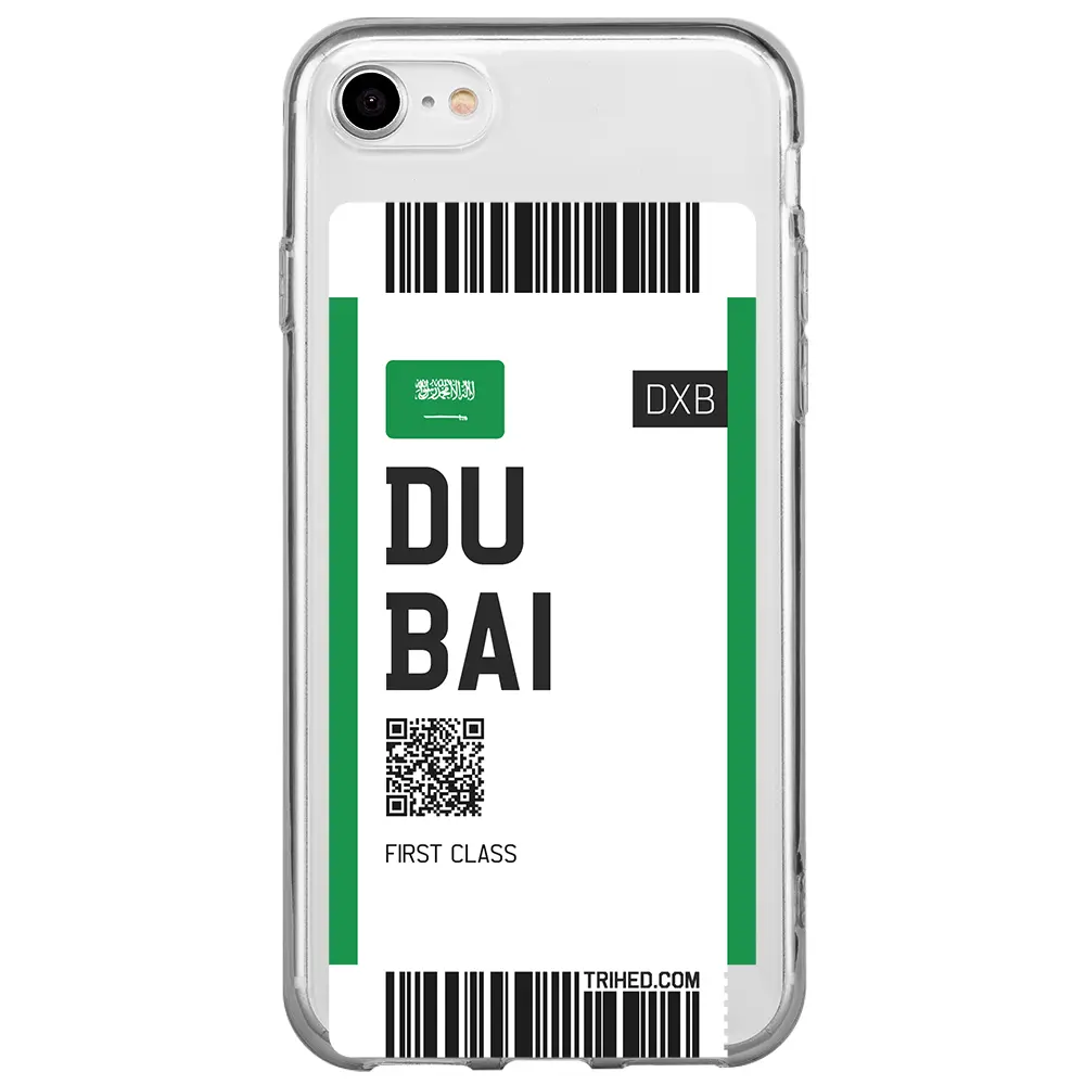 Apple iPhone 7 Şeffaf Telefon Kılıfı - Dubai Bileti