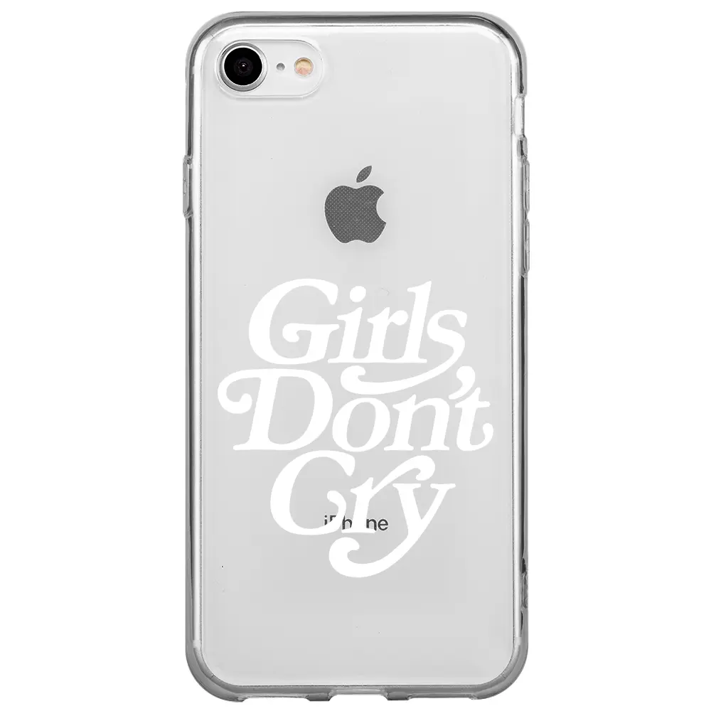 Apple iPhone 7 Şeffaf Telefon Kılıfı - Girls Don't Cry