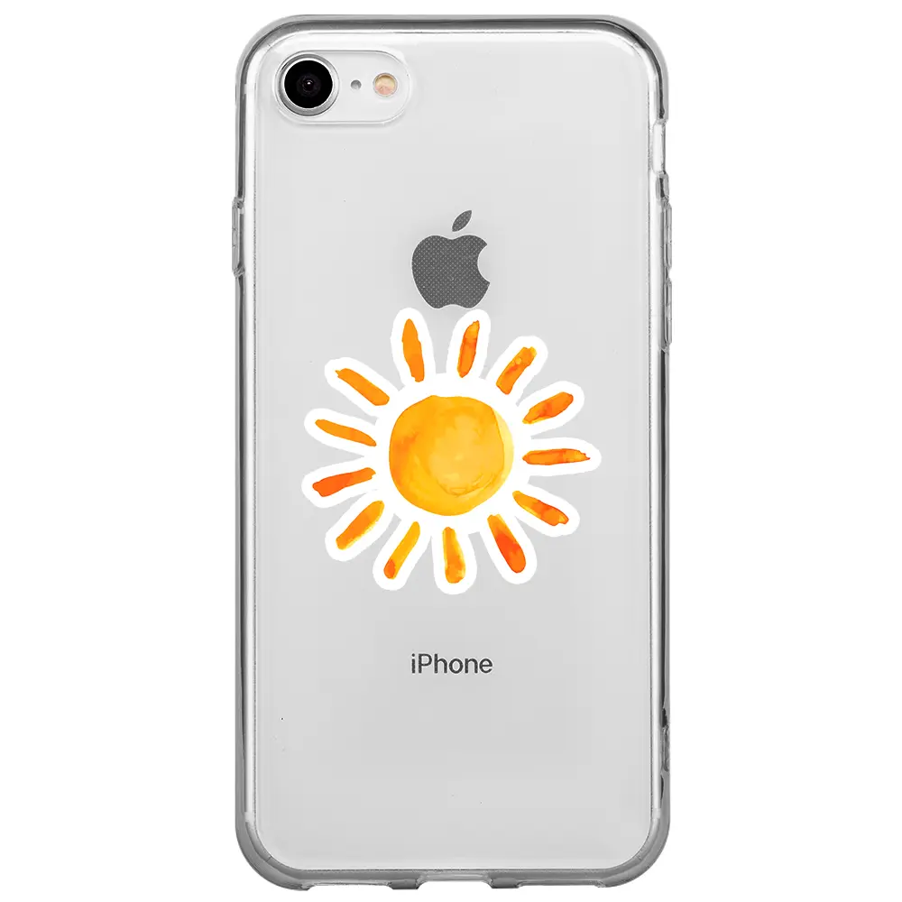 Apple iPhone 7 Şeffaf Telefon Kılıfı - Güneş