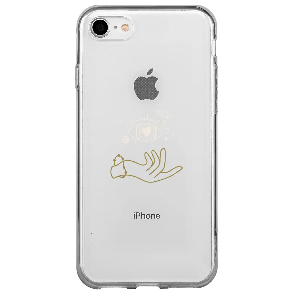 Apple iPhone 7 Şeffaf Telefon Kılıfı - Hand Soul