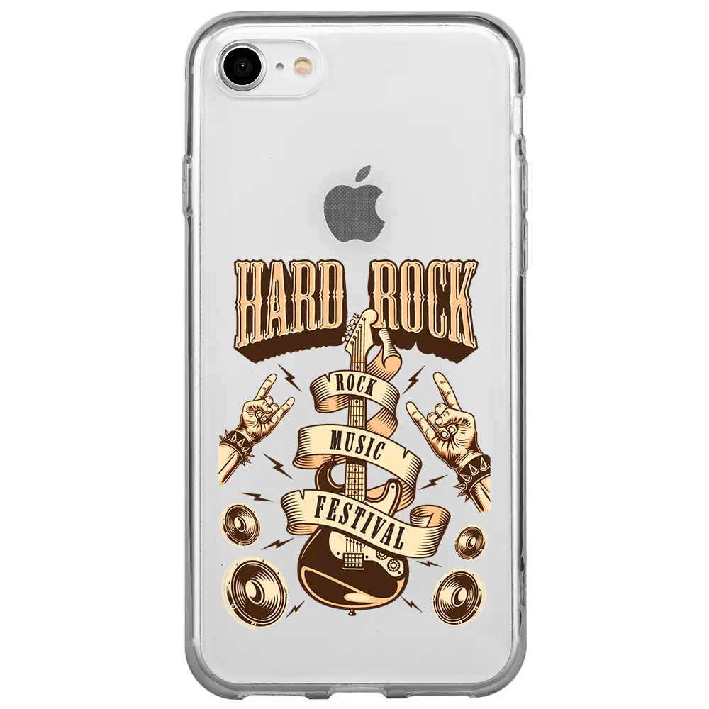 Apple iPhone 7 Şeffaf Telefon Kılıfı - Hard Rock