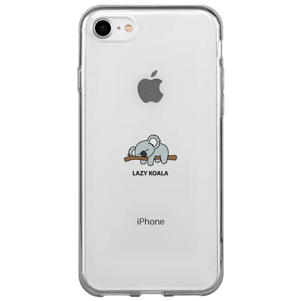 Apple iPhone 7 Şeffaf Telefon Kılıfı - Lazy Koala