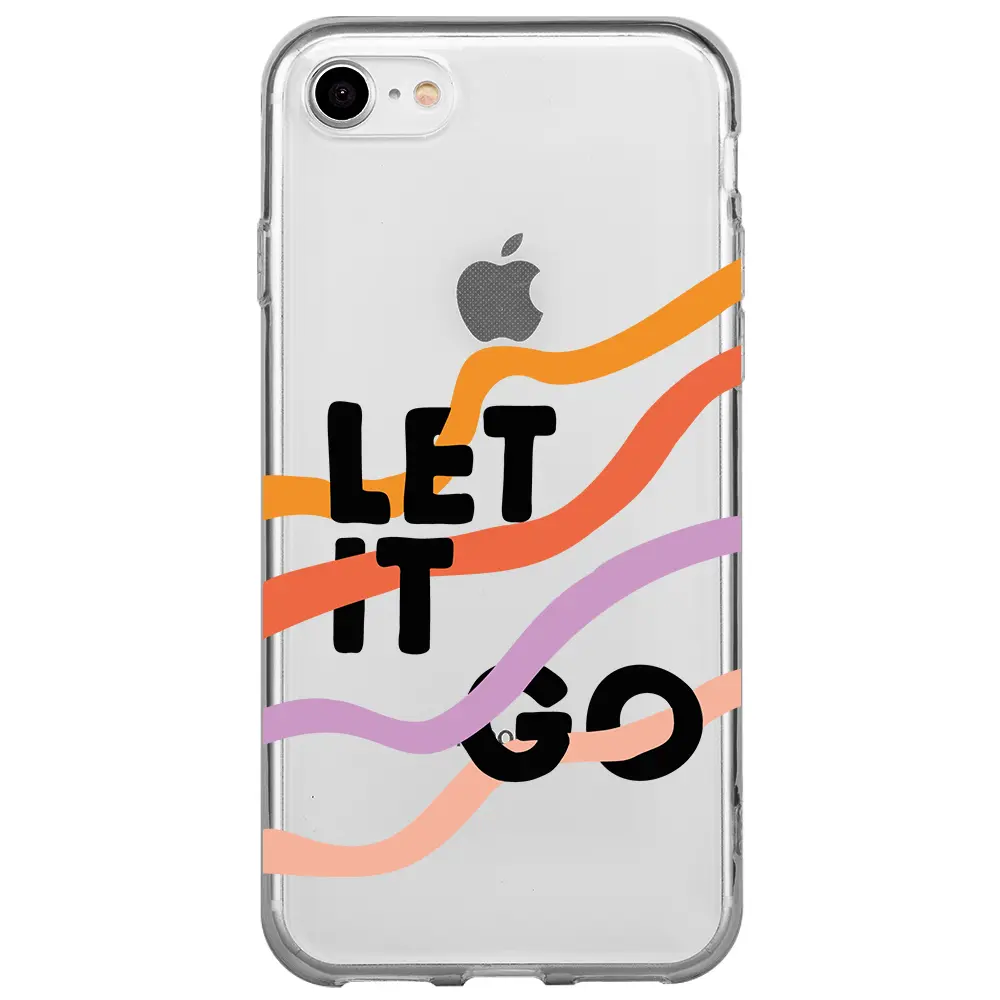 Apple iPhone 7 Şeffaf Telefon Kılıfı - Let it Go