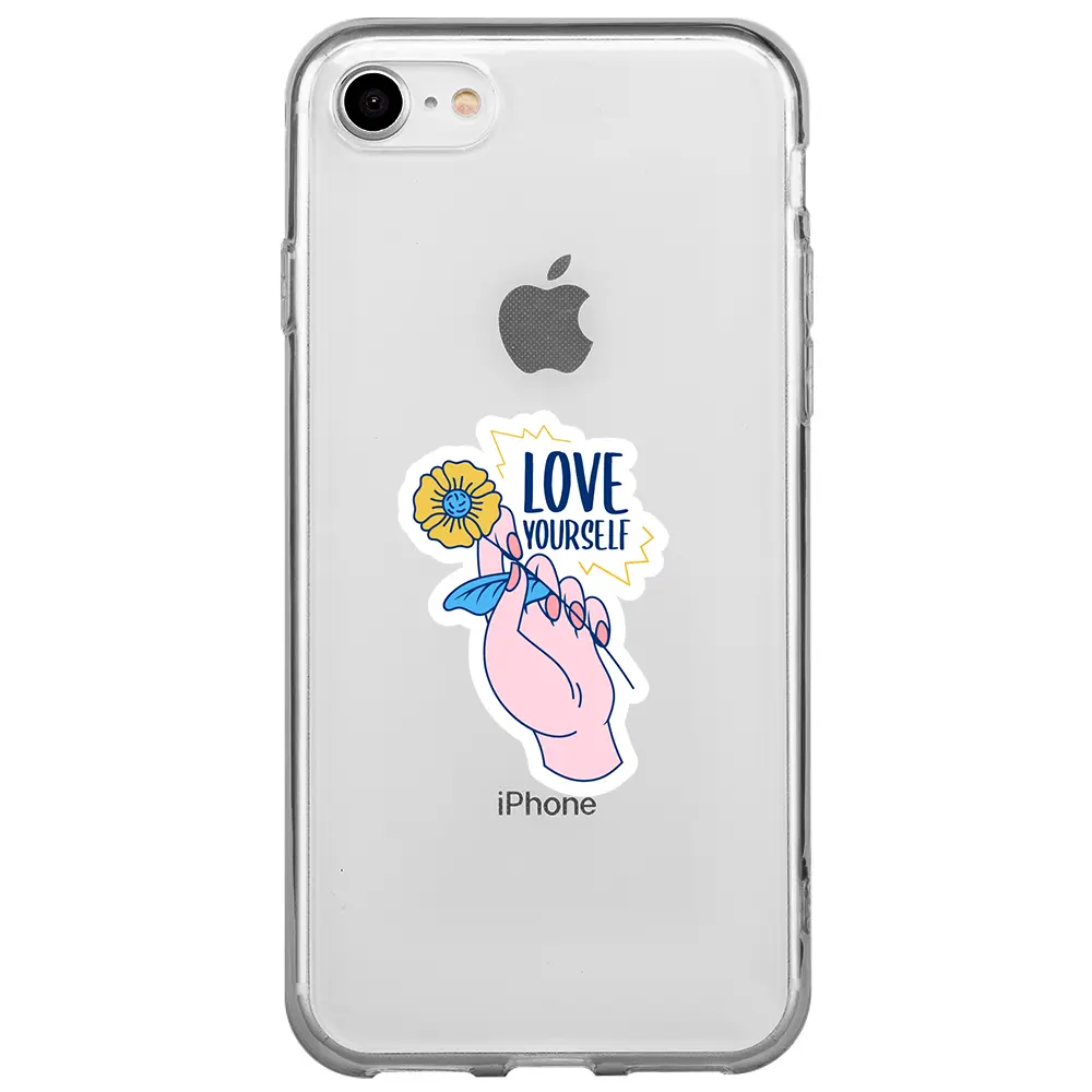 Apple iPhone 7 Şeffaf Telefon Kılıfı - Love Yourself