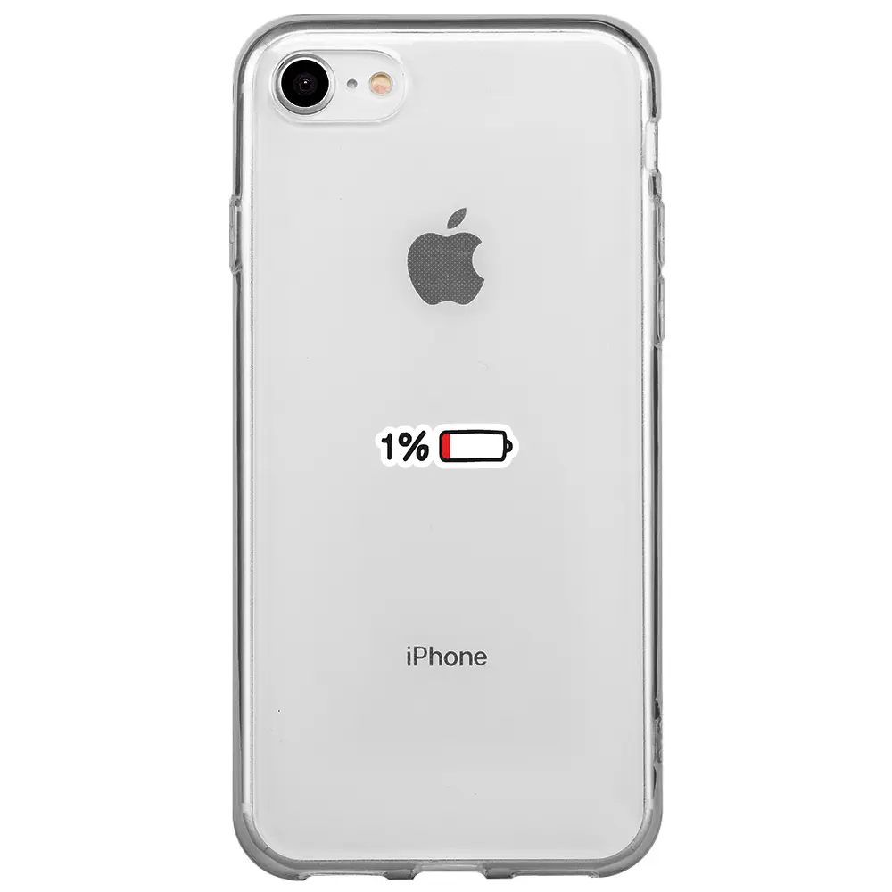 Apple iPhone 7 Şeffaf Telefon Kılıfı - Low Charge