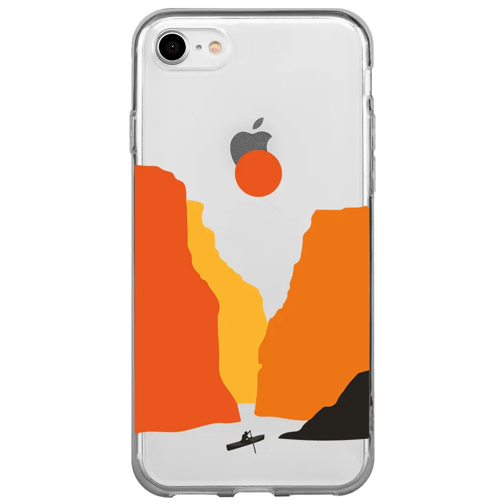 Apple iPhone 7 Şeffaf Telefon Kılıfı - Manzara 3