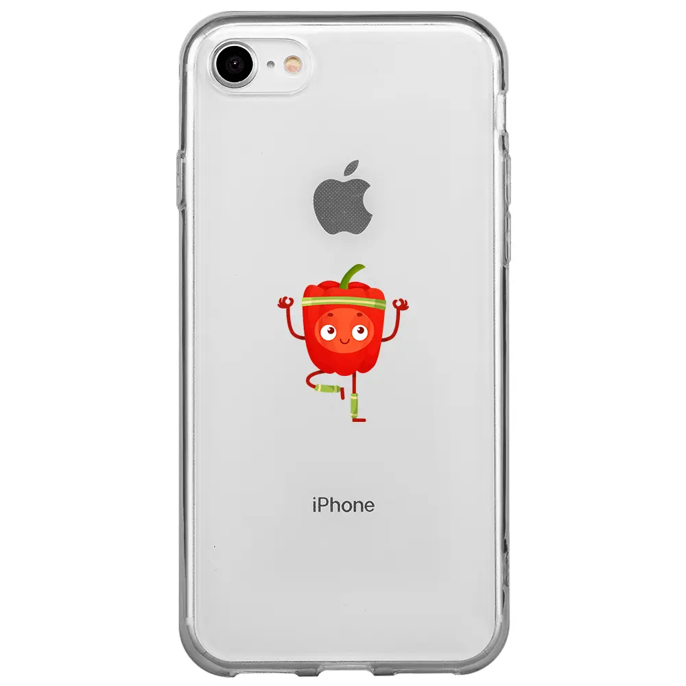Apple iPhone 7 Şeffaf Telefon Kılıfı - Mr. Pepper