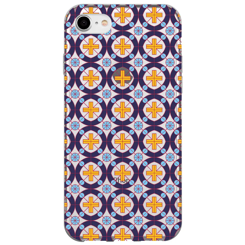 Apple iPhone 7 Şeffaf Telefon Kılıfı - Ottomans Tiles