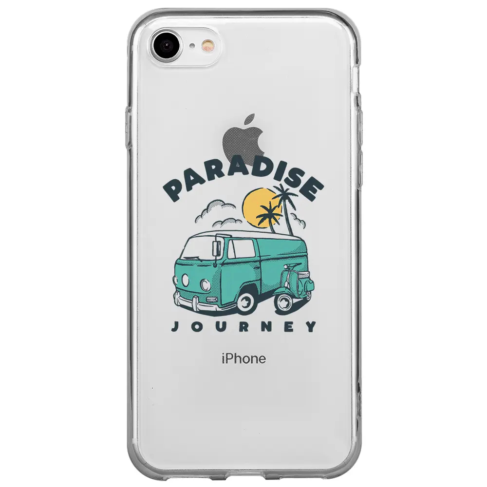 Apple iPhone 7 Şeffaf Telefon Kılıfı - Paradise