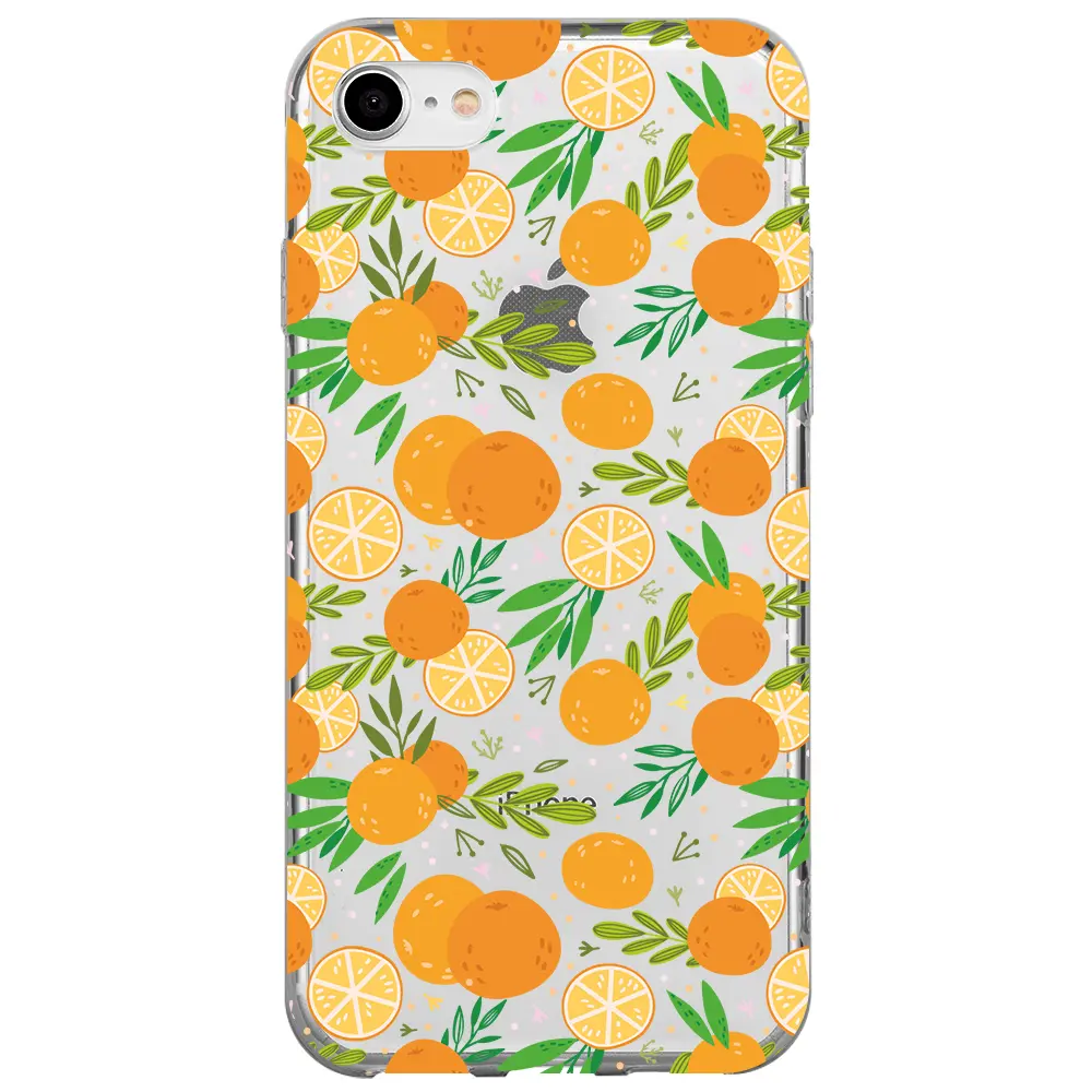 Apple iPhone 7 Şeffaf Telefon Kılıfı - Portakal Bahçesi 2