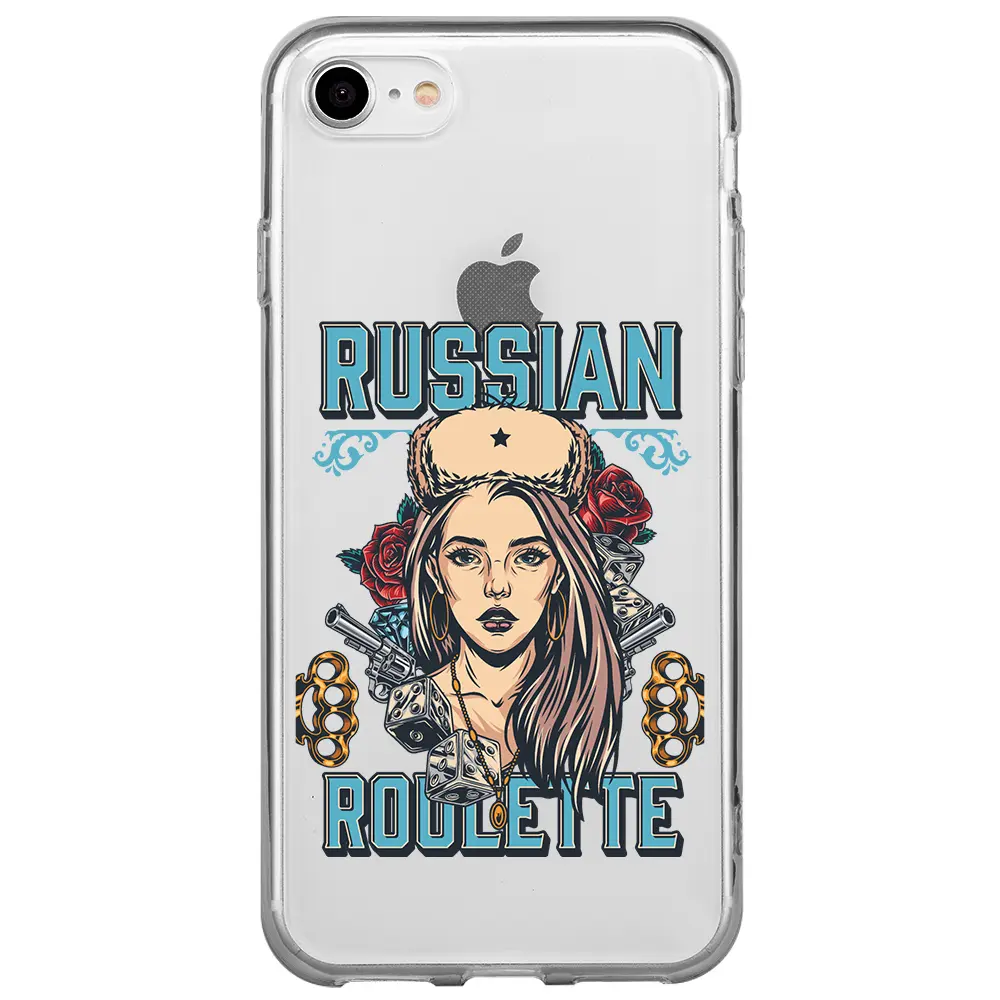 Apple iPhone 7 Şeffaf Telefon Kılıfı - Russian Girl