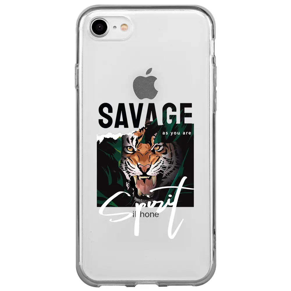 Apple iPhone 7 Şeffaf Telefon Kılıfı - Savage 2