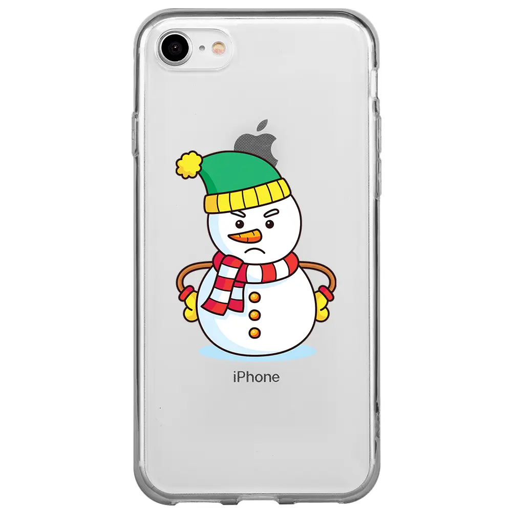 Apple iPhone 7 Şeffaf Telefon Kılıfı - Snowman 3