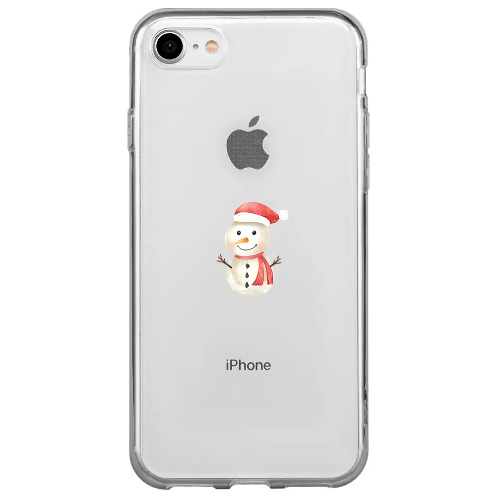 Apple iPhone 7 Şeffaf Telefon Kılıfı - Snowman