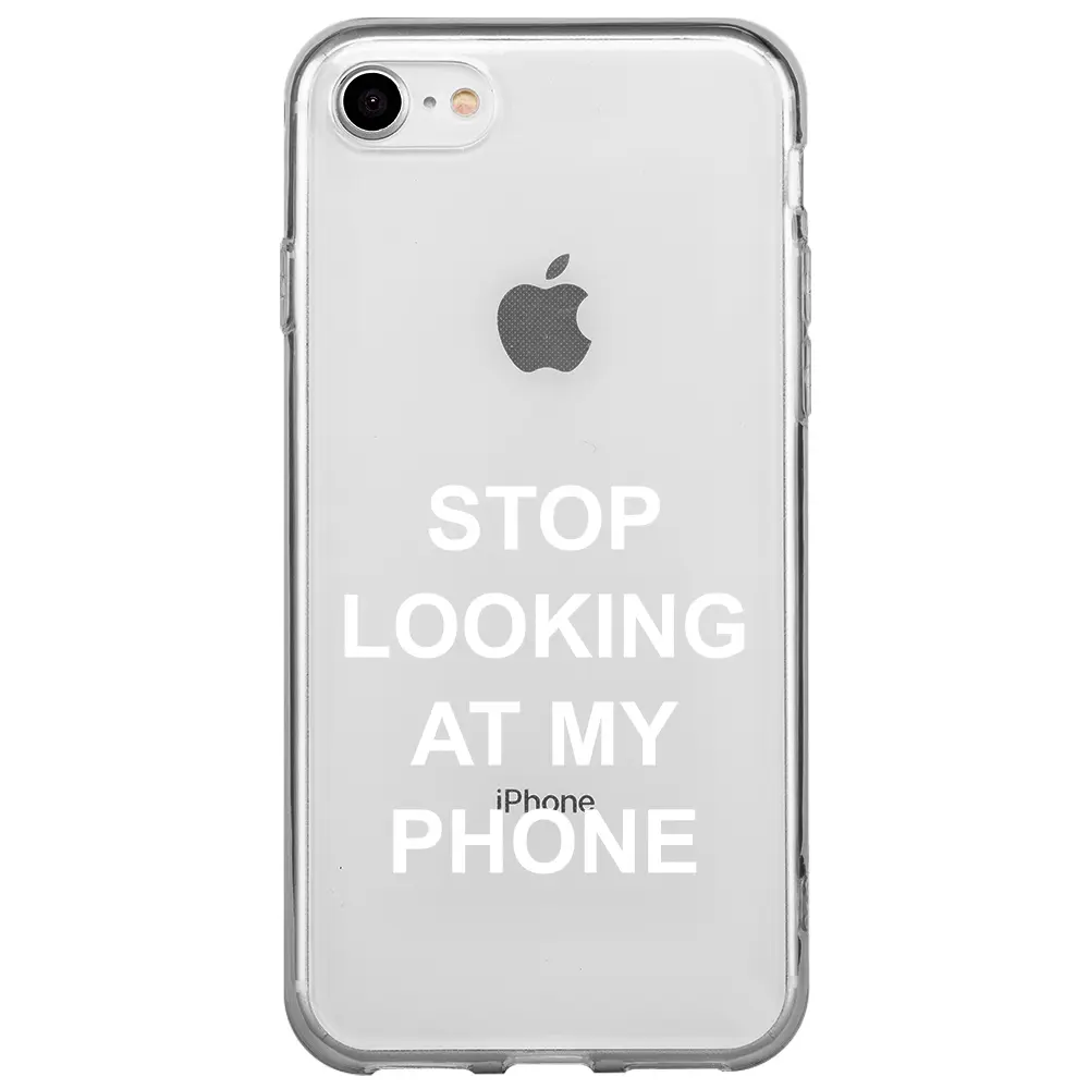 Apple iPhone 7 Şeffaf Telefon Kılıfı - Stop Looking