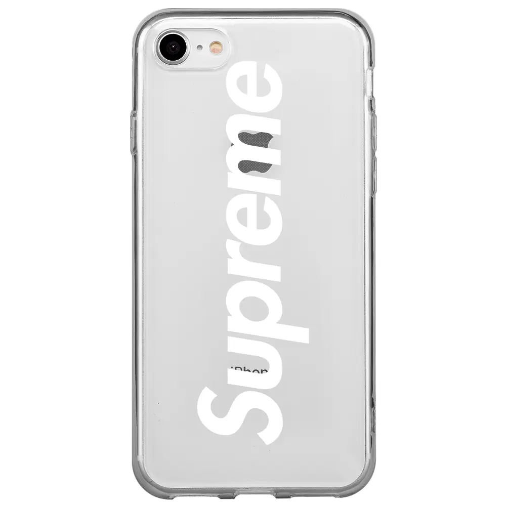 Apple iPhone 7 Şeffaf Telefon Kılıfı - Supreme